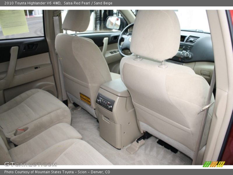 Salsa Red Pearl / Sand Beige 2010 Toyota Highlander V6 4WD