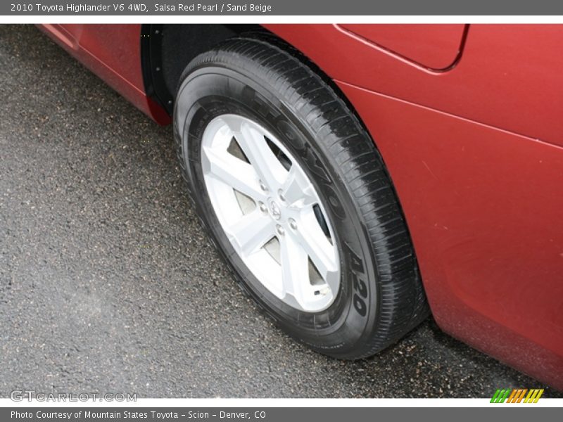 Salsa Red Pearl / Sand Beige 2010 Toyota Highlander V6 4WD