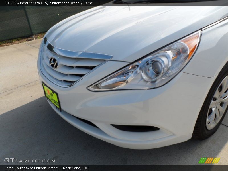 Shimmering White / Camel 2012 Hyundai Sonata GLS