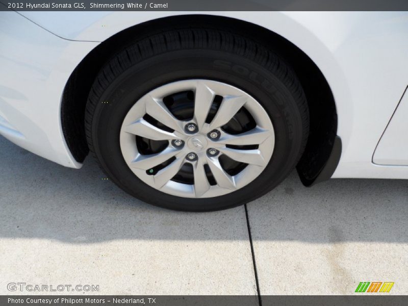 Shimmering White / Camel 2012 Hyundai Sonata GLS