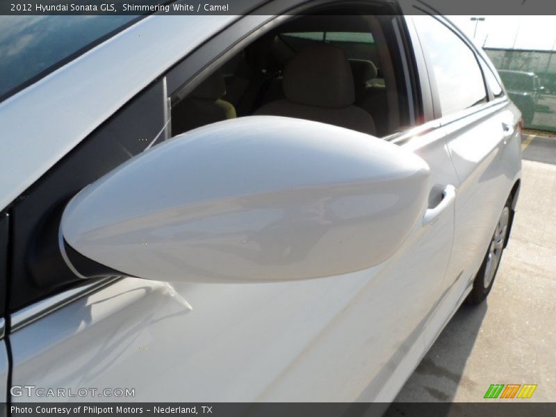 Shimmering White / Camel 2012 Hyundai Sonata GLS