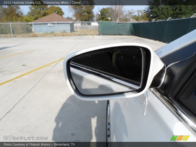 Shimmering White / Camel 2012 Hyundai Sonata GLS