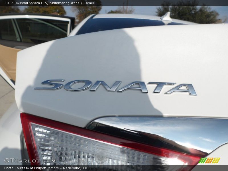 Shimmering White / Camel 2012 Hyundai Sonata GLS