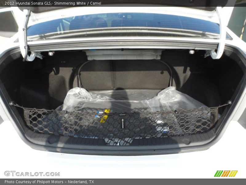 Shimmering White / Camel 2012 Hyundai Sonata GLS