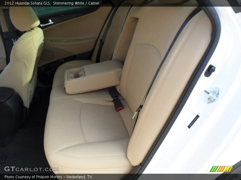 Shimmering White / Camel 2012 Hyundai Sonata GLS