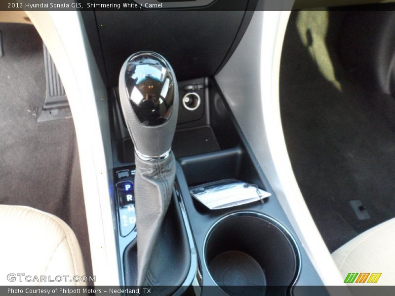 Shimmering White / Camel 2012 Hyundai Sonata GLS