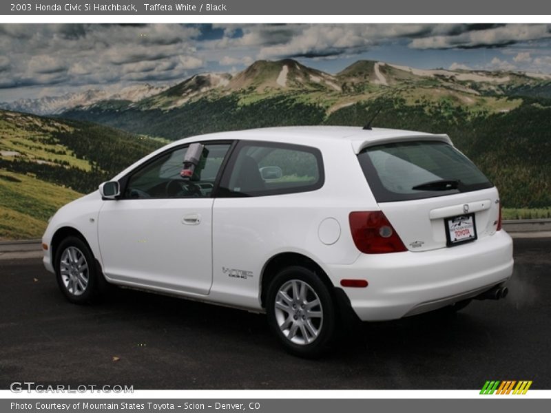 Taffeta White / Black 2003 Honda Civic Si Hatchback