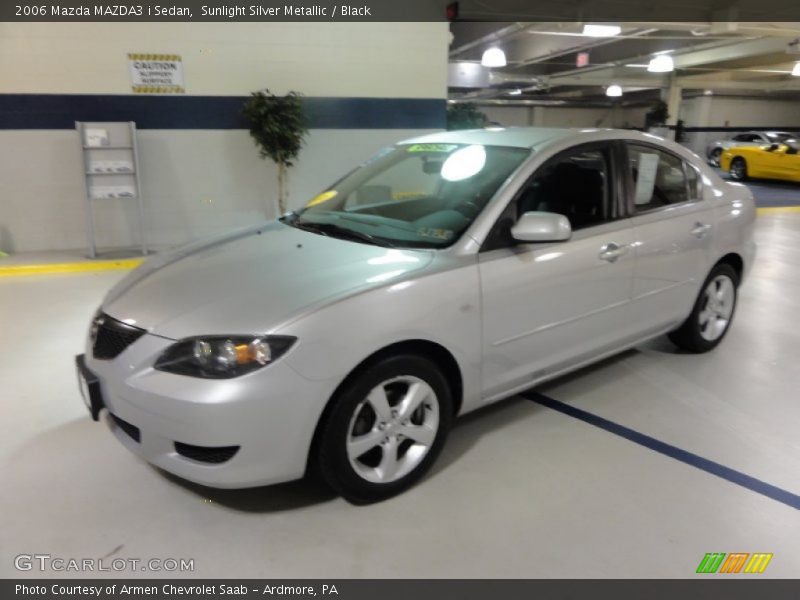 Sunlight Silver Metallic / Black 2006 Mazda MAZDA3 i Sedan