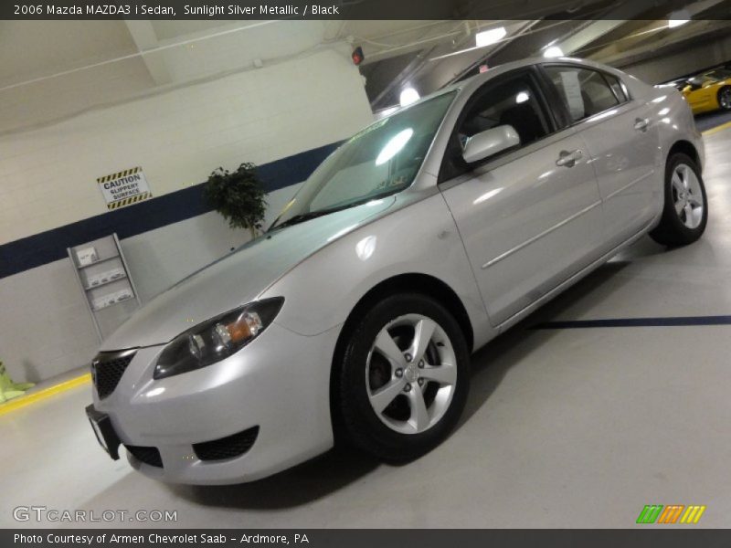 Sunlight Silver Metallic / Black 2006 Mazda MAZDA3 i Sedan