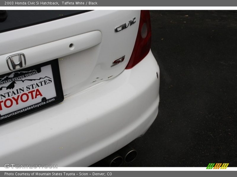 Taffeta White / Black 2003 Honda Civic Si Hatchback