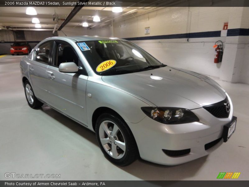 Sunlight Silver Metallic / Black 2006 Mazda MAZDA3 i Sedan
