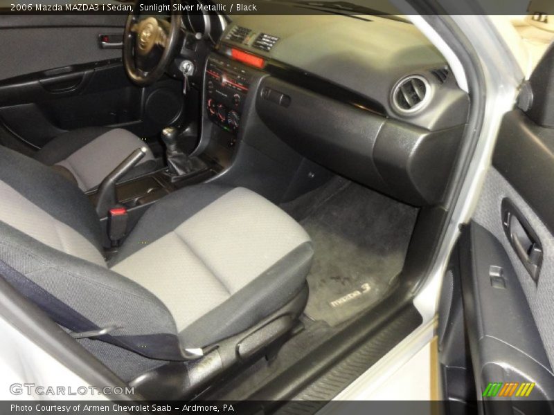 Sunlight Silver Metallic / Black 2006 Mazda MAZDA3 i Sedan