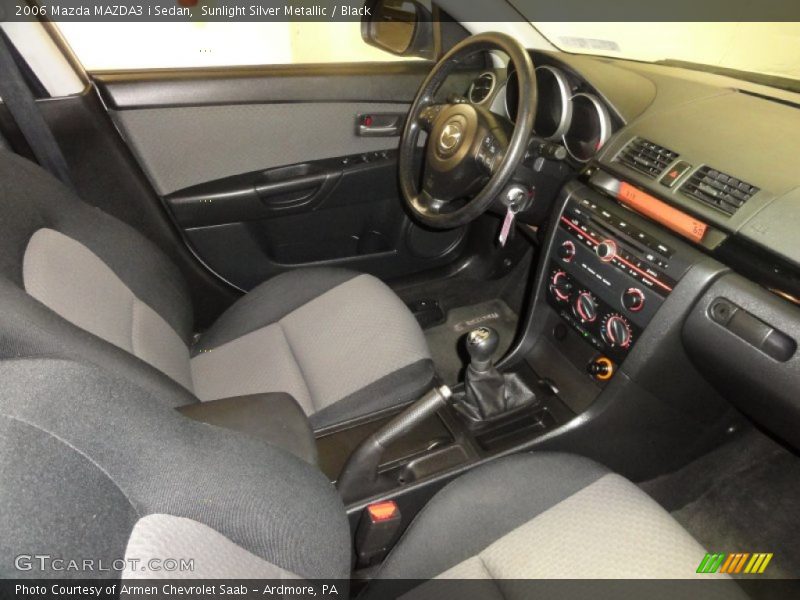 Sunlight Silver Metallic / Black 2006 Mazda MAZDA3 i Sedan