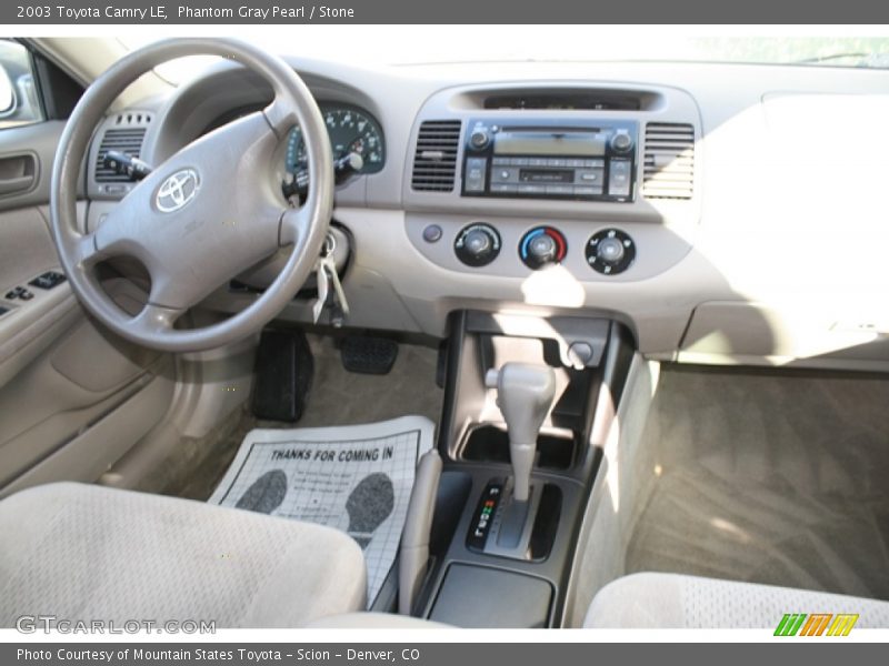 Phantom Gray Pearl / Stone 2003 Toyota Camry LE