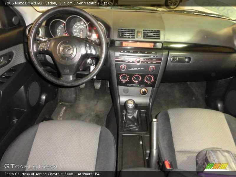 Sunlight Silver Metallic / Black 2006 Mazda MAZDA3 i Sedan