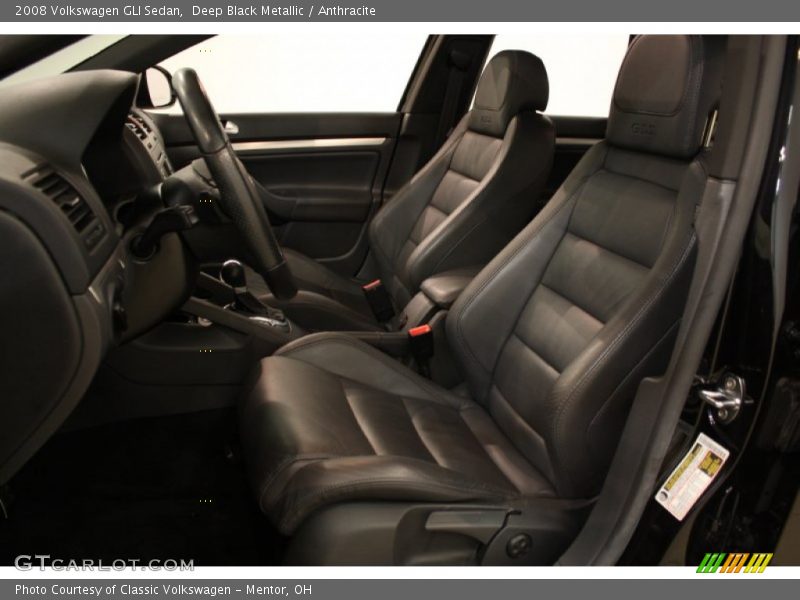 Deep Black Metallic / Anthracite 2008 Volkswagen GLI Sedan