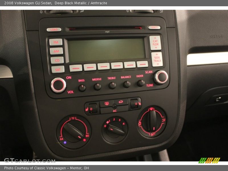 Deep Black Metallic / Anthracite 2008 Volkswagen GLI Sedan
