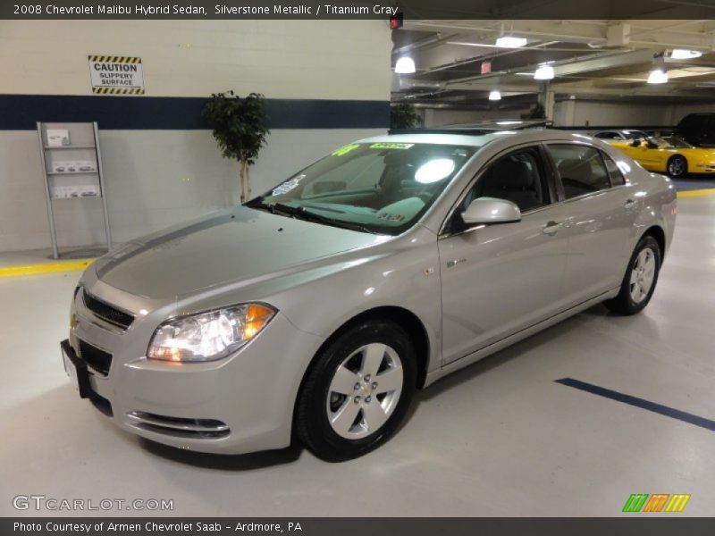 Silverstone Metallic / Titanium Gray 2008 Chevrolet Malibu Hybrid Sedan