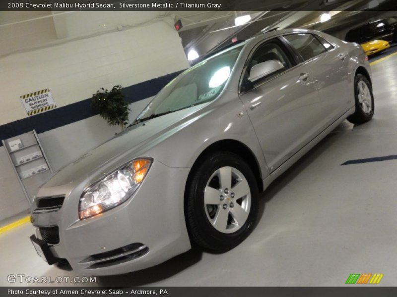 Silverstone Metallic / Titanium Gray 2008 Chevrolet Malibu Hybrid Sedan