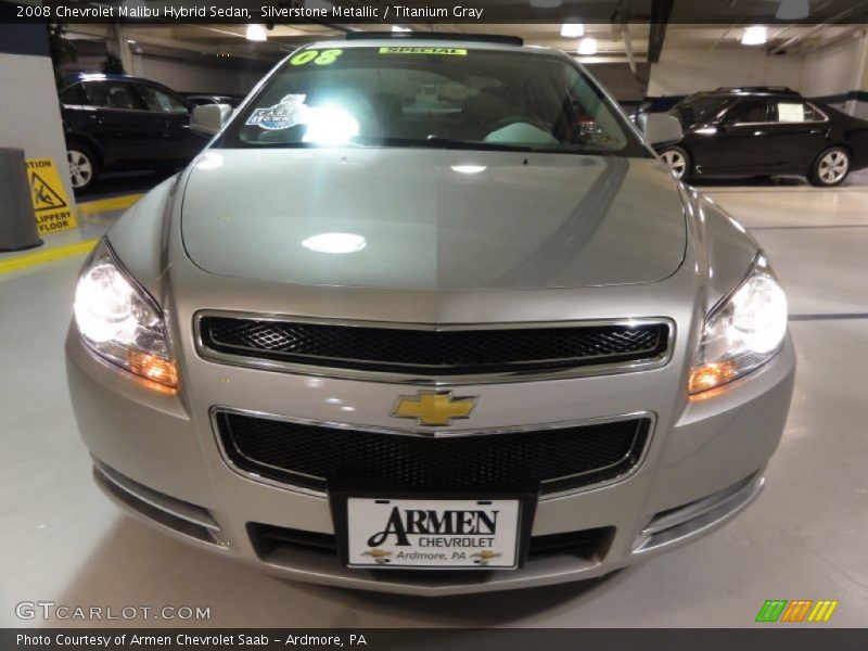 Silverstone Metallic / Titanium Gray 2008 Chevrolet Malibu Hybrid Sedan
