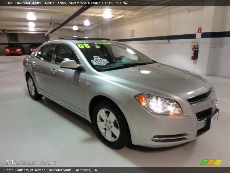 Silverstone Metallic / Titanium Gray 2008 Chevrolet Malibu Hybrid Sedan
