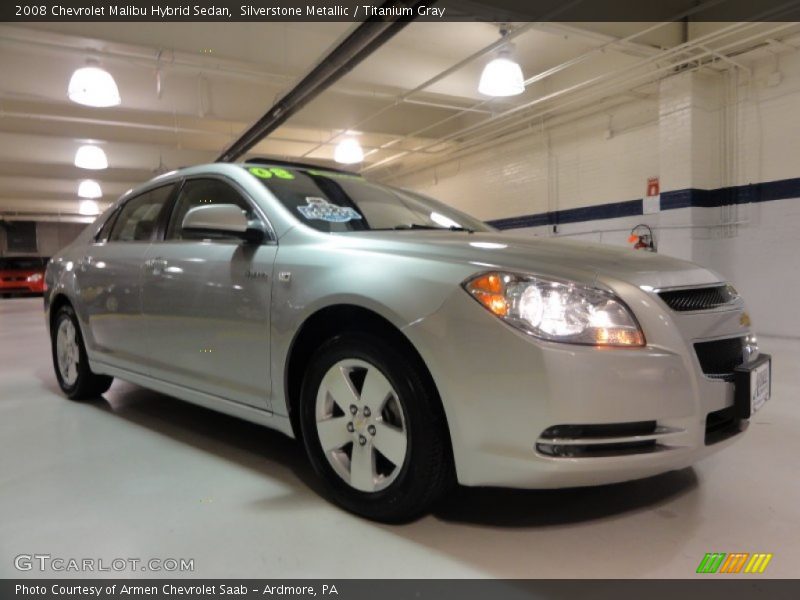 Silverstone Metallic / Titanium Gray 2008 Chevrolet Malibu Hybrid Sedan
