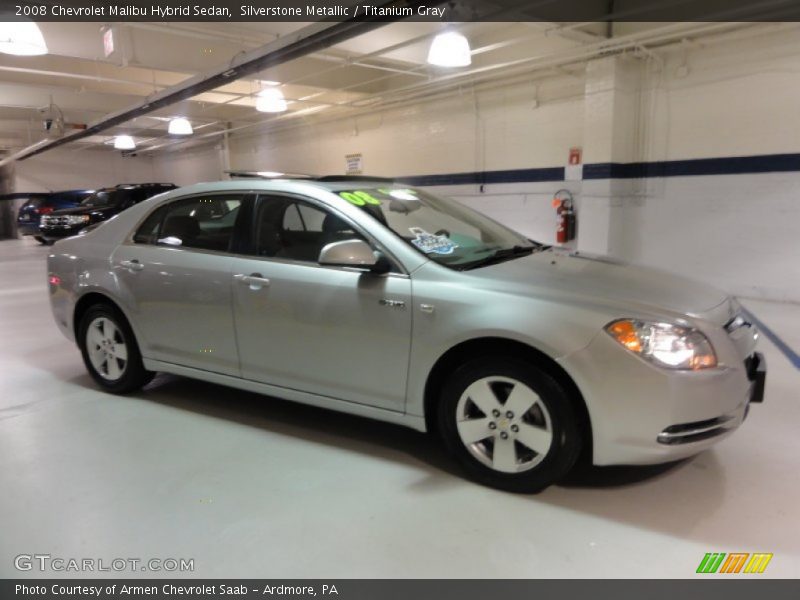Silverstone Metallic / Titanium Gray 2008 Chevrolet Malibu Hybrid Sedan