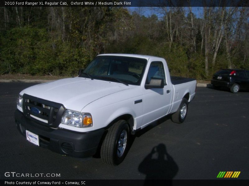 Oxford White / Medium Dark Flint 2010 Ford Ranger XL Regular Cab