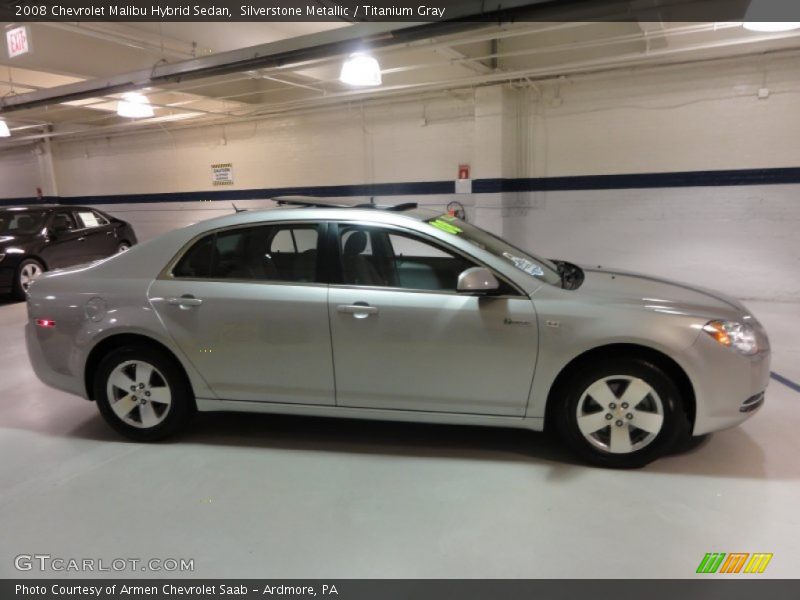 Silverstone Metallic / Titanium Gray 2008 Chevrolet Malibu Hybrid Sedan