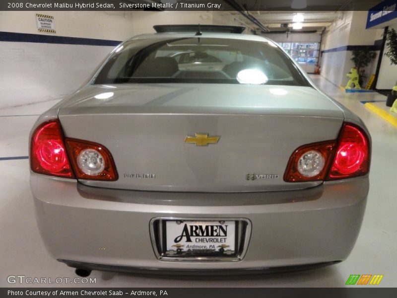 Silverstone Metallic / Titanium Gray 2008 Chevrolet Malibu Hybrid Sedan