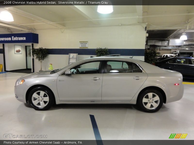 Silverstone Metallic / Titanium Gray 2008 Chevrolet Malibu Hybrid Sedan