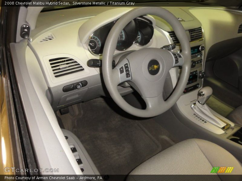 Silverstone Metallic / Titanium Gray 2008 Chevrolet Malibu Hybrid Sedan