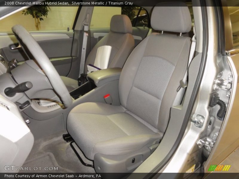 Silverstone Metallic / Titanium Gray 2008 Chevrolet Malibu Hybrid Sedan