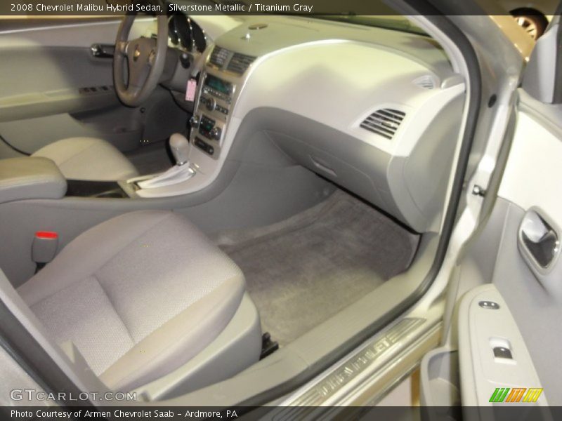 Silverstone Metallic / Titanium Gray 2008 Chevrolet Malibu Hybrid Sedan