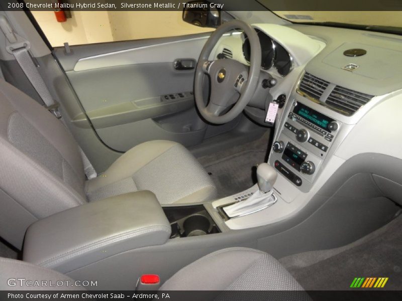 Silverstone Metallic / Titanium Gray 2008 Chevrolet Malibu Hybrid Sedan