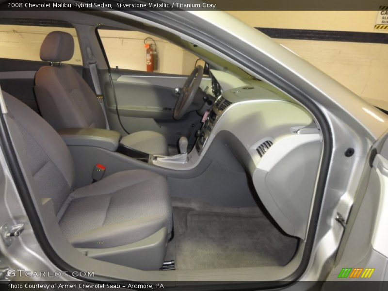 Silverstone Metallic / Titanium Gray 2008 Chevrolet Malibu Hybrid Sedan