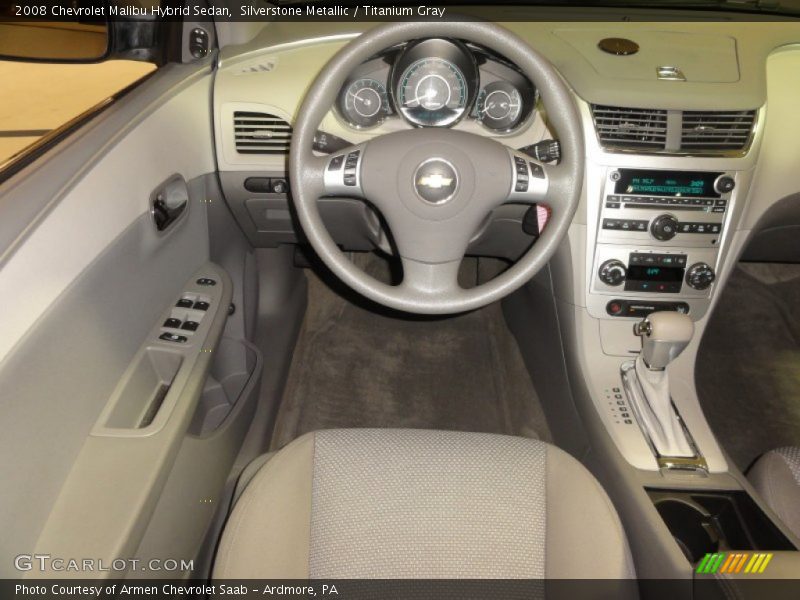 Silverstone Metallic / Titanium Gray 2008 Chevrolet Malibu Hybrid Sedan
