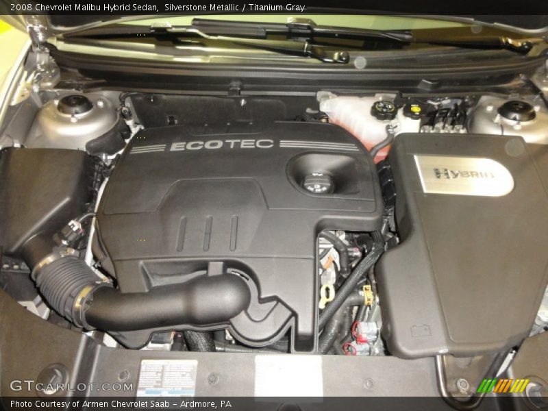  2008 Malibu Hybrid Sedan Engine - 2.4 Liter H DOHC 16-Valve VVT Ecotec 4 Cylinder Gasoline/Electric Hybrid