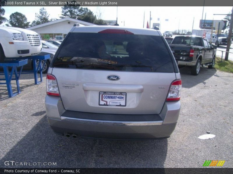 Silver Birch Metallic / Medium Light Stone 2008 Ford Taurus X SEL