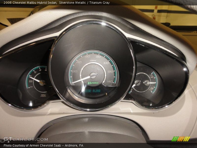 Silverstone Metallic / Titanium Gray 2008 Chevrolet Malibu Hybrid Sedan