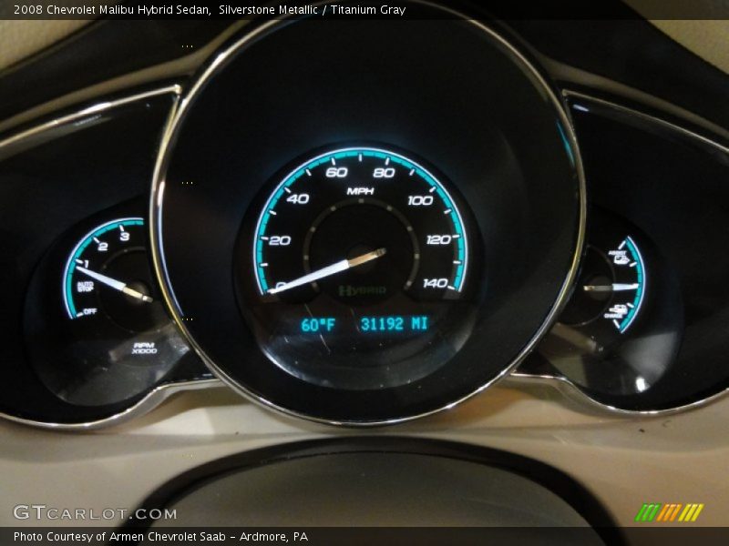  2008 Malibu Hybrid Sedan Hybrid Sedan Gauges