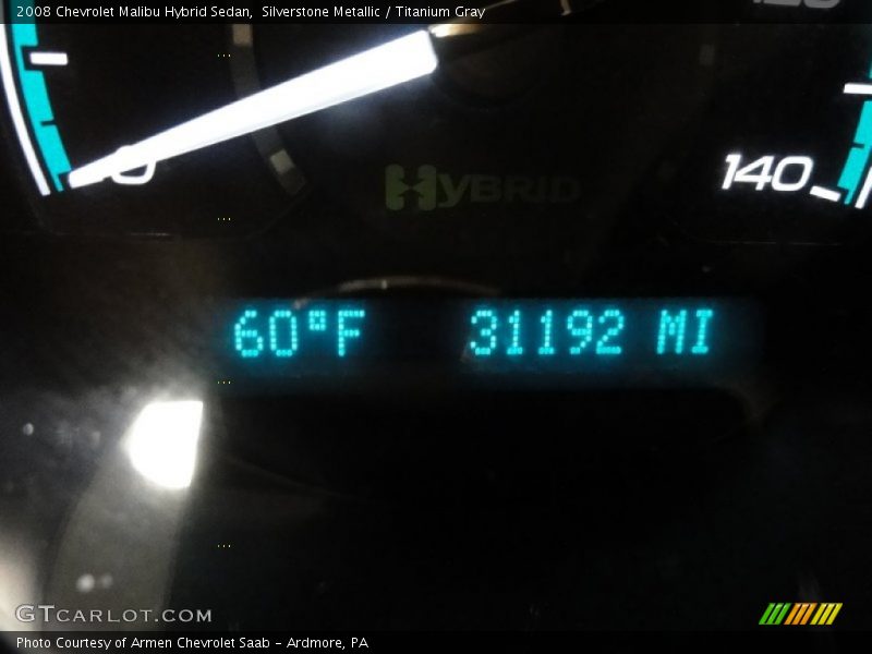 Silverstone Metallic / Titanium Gray 2008 Chevrolet Malibu Hybrid Sedan