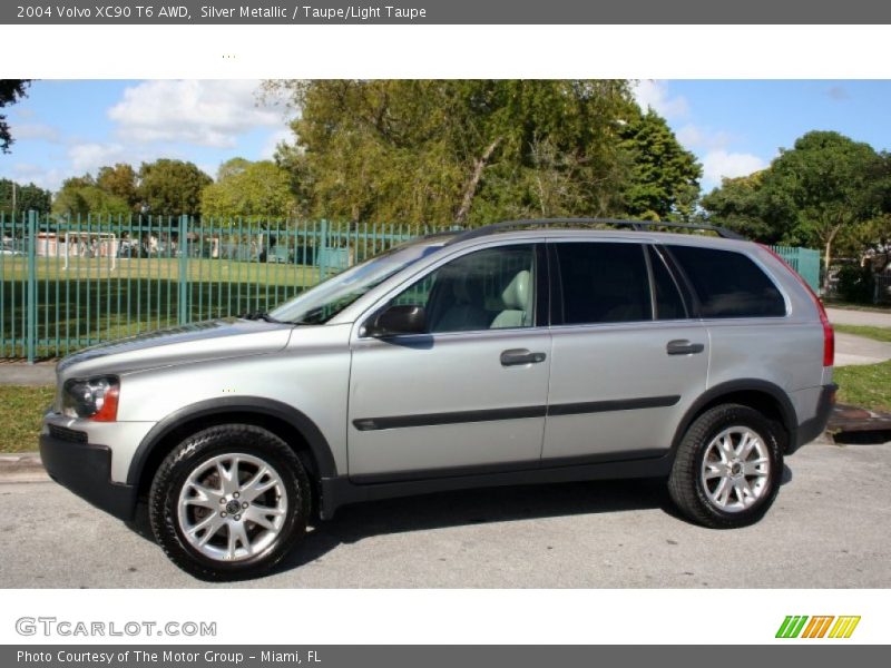 Silver Metallic / Taupe/Light Taupe 2004 Volvo XC90 T6 AWD