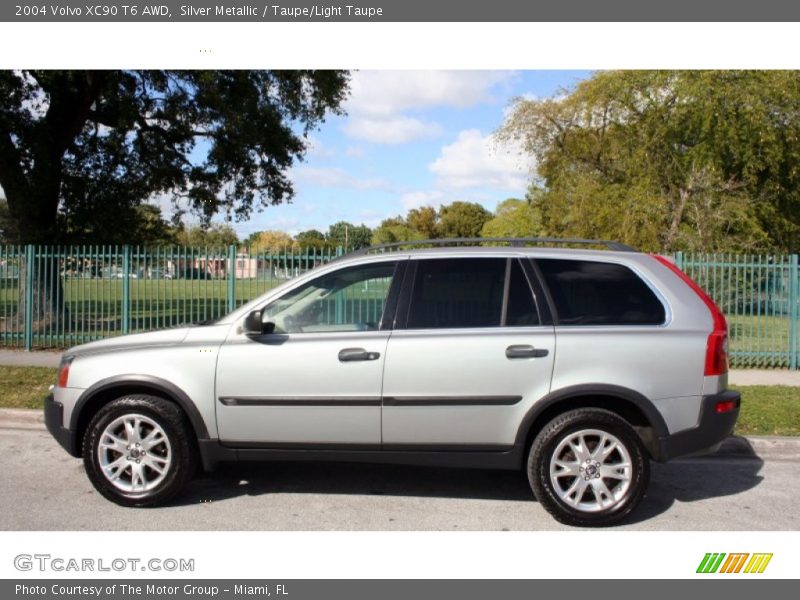 Silver Metallic / Taupe/Light Taupe 2004 Volvo XC90 T6 AWD