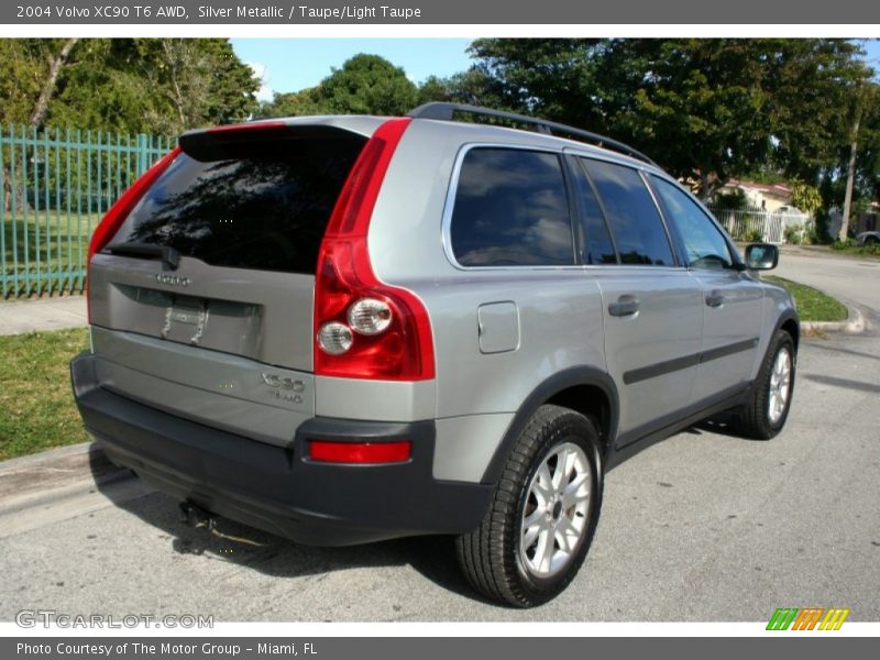 Silver Metallic / Taupe/Light Taupe 2004 Volvo XC90 T6 AWD