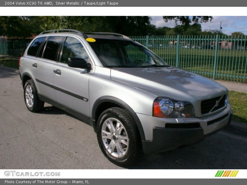 Silver Metallic / Taupe/Light Taupe 2004 Volvo XC90 T6 AWD