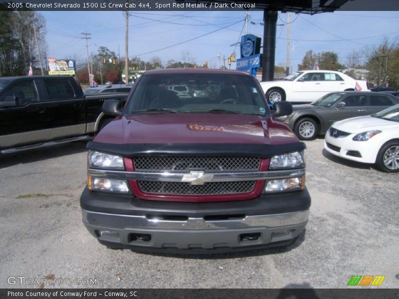 Sport Red Metallic / Dark Charcoal 2005 Chevrolet Silverado 1500 LS Crew Cab 4x4