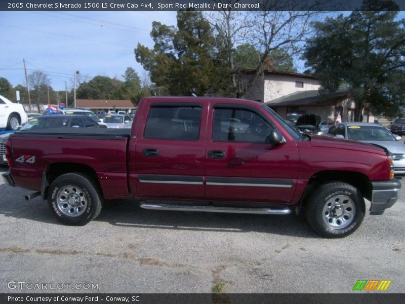 Sport Red Metallic / Dark Charcoal 2005 Chevrolet Silverado 1500 LS Crew Cab 4x4