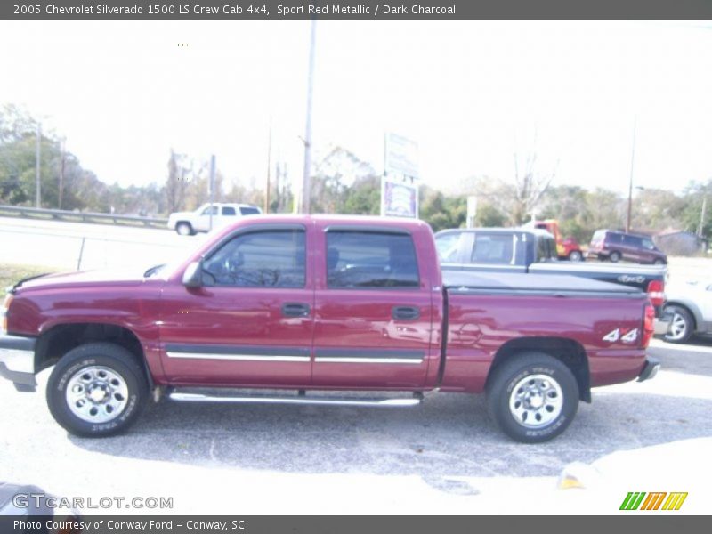 Sport Red Metallic / Dark Charcoal 2005 Chevrolet Silverado 1500 LS Crew Cab 4x4