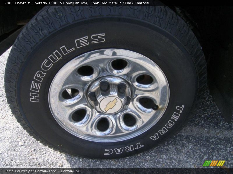 Sport Red Metallic / Dark Charcoal 2005 Chevrolet Silverado 1500 LS Crew Cab 4x4